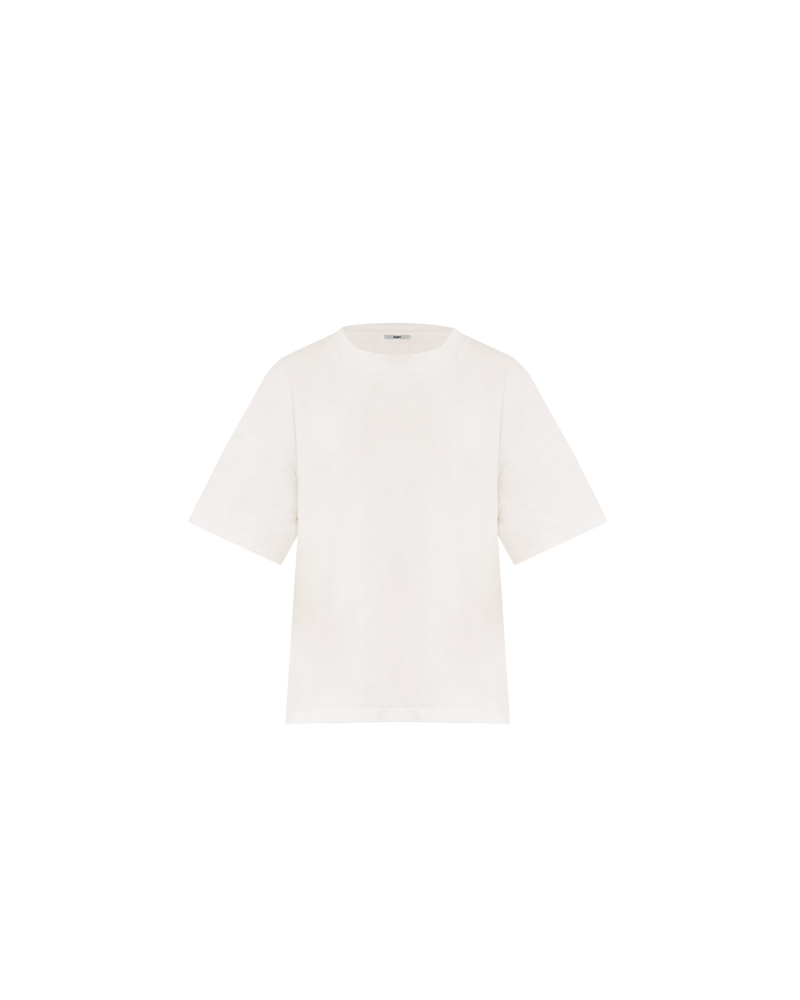 VANILLA T-SHIRT WHITE | This tee will fast become your go-to, with its boxy-fit and on the hip length. Designed in a super soft brushed cotton knit.