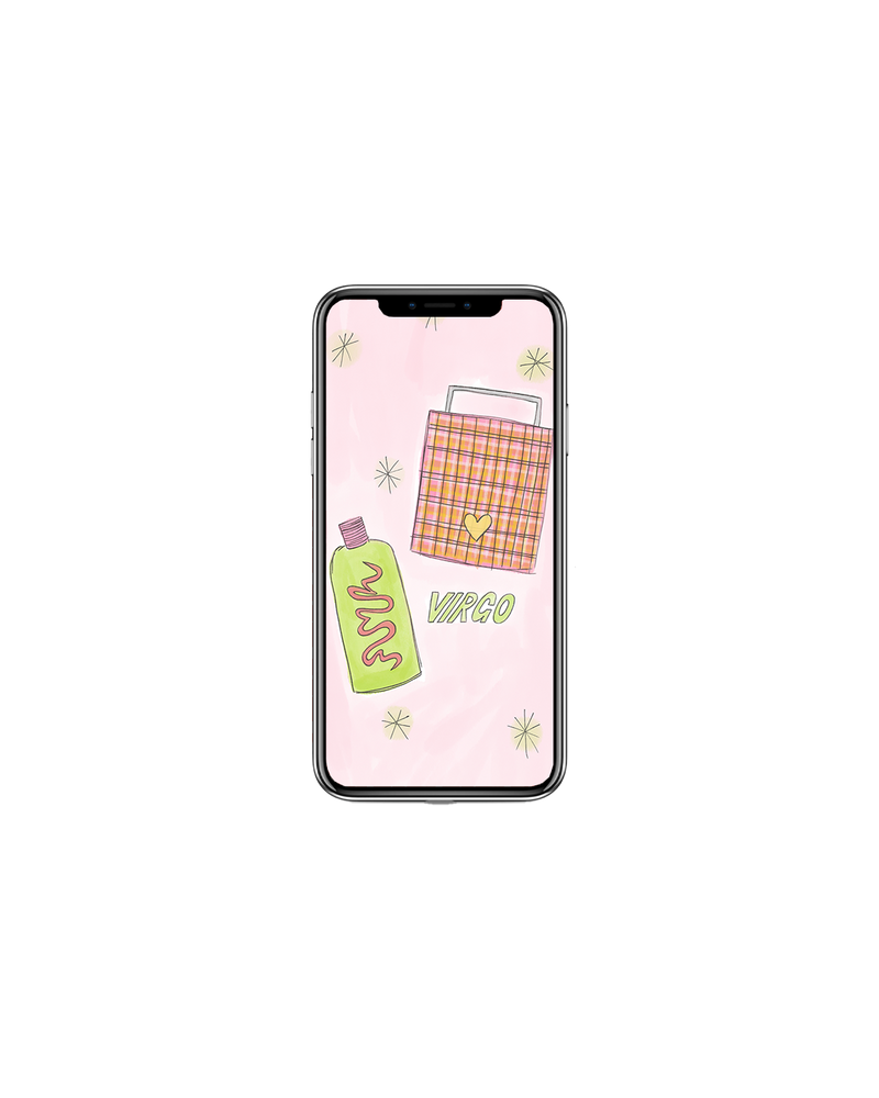 RESORT SCREENSAVER VIRGO | Our free RUBY Resort Screensavers are back for another summer. Hand drawn by our Art Director, these zodiac screensavers perfectly encapsulate the vibrant energy of a summer Rubette ~ no matter your sign. 