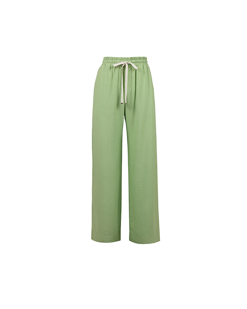 CORVETTE TROUSER APPLE | Sporty, highwaisted pant with a wide-leg silhouette. An all-time RUBY favourite.