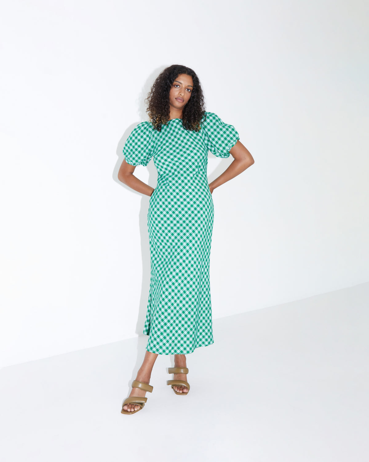 HEIDI GINGHAM DRESS GREEN GINGHAM | RUBY HEIDI GINGHAM DRESS GREEN GINGHAM | RUBY