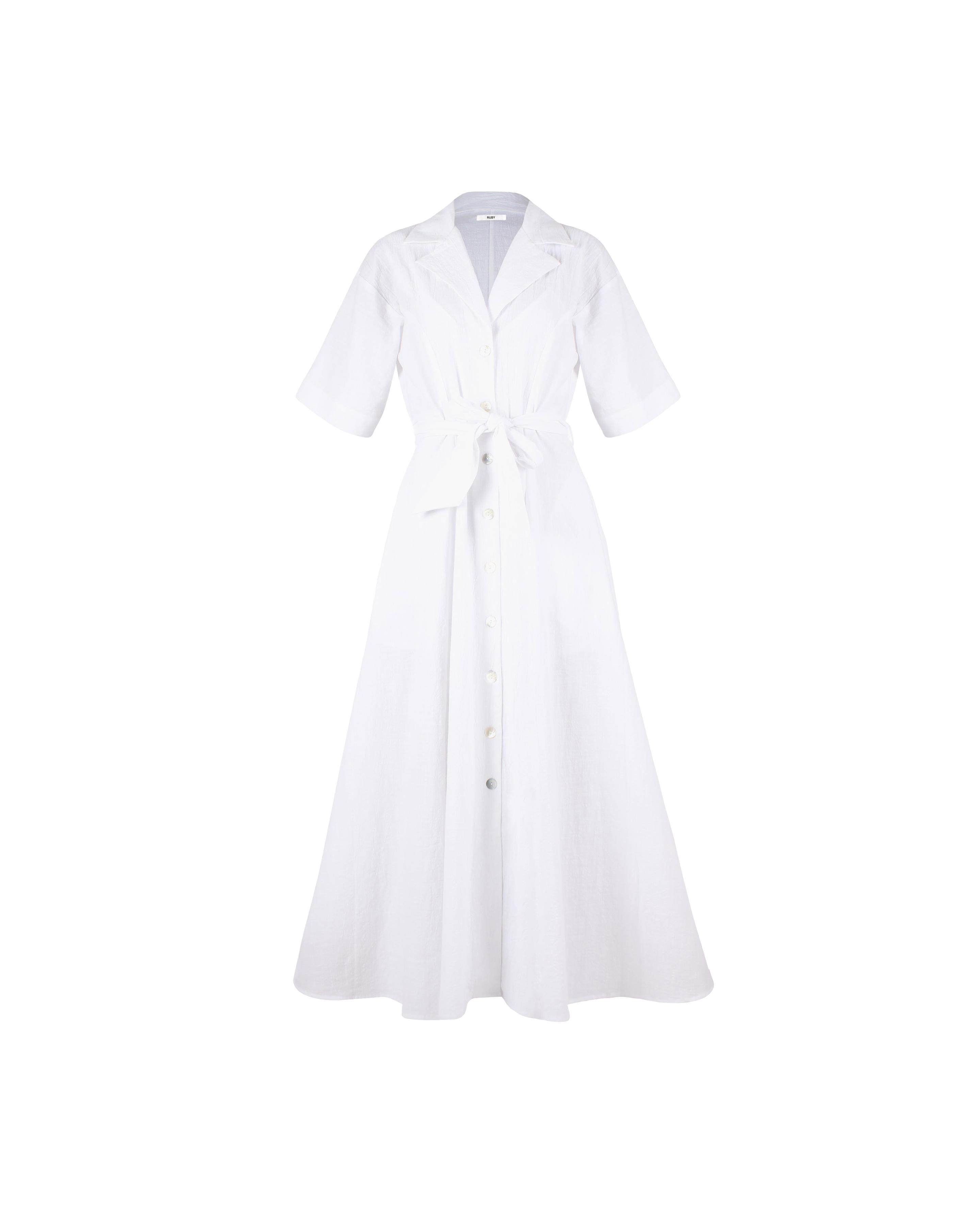 MARLEY SHIRT DRESS WHITE | RUBY