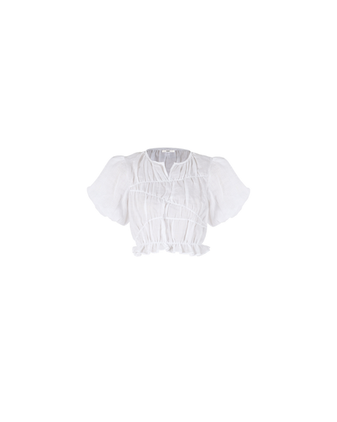LILLIE TOP WHITE | RUBY